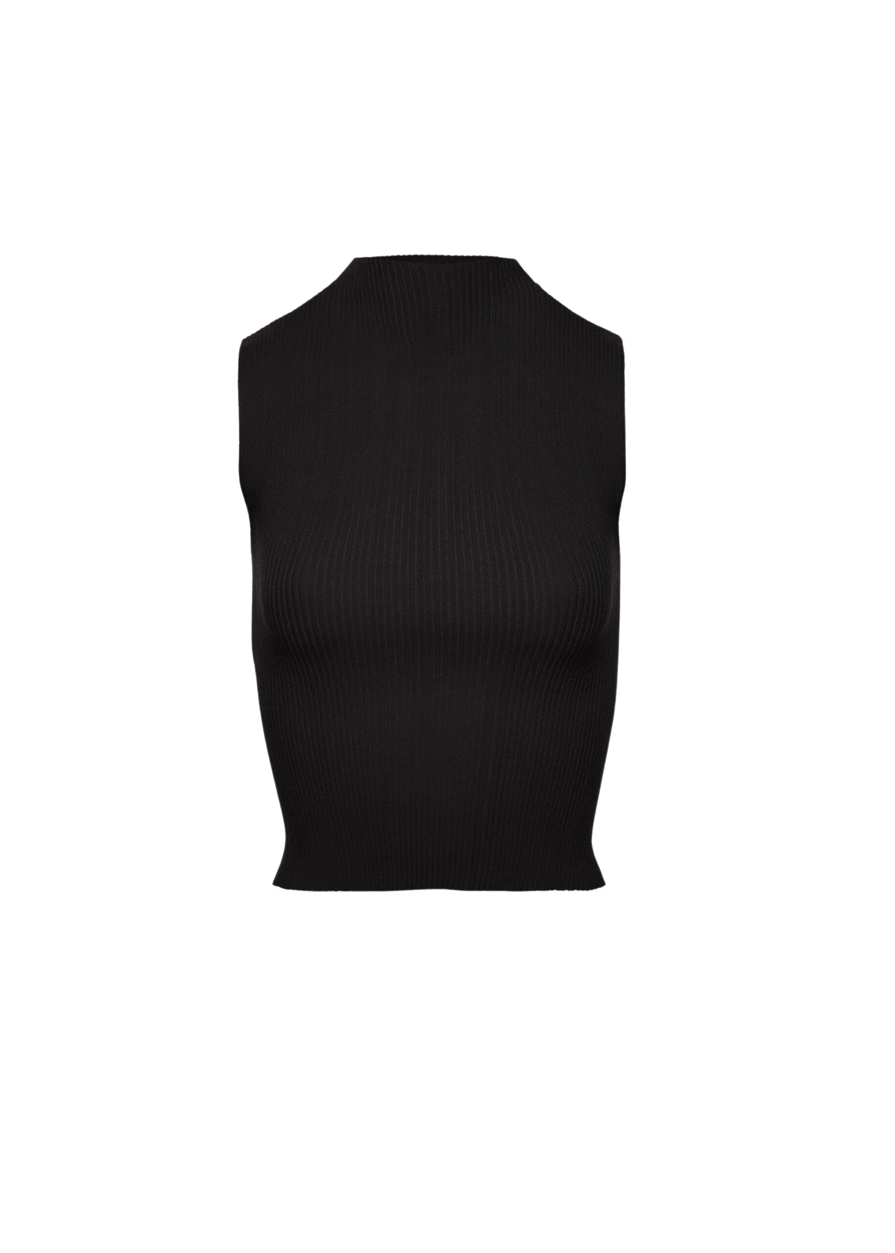 Magda-Butrym-Sleeveless-ribbed-knit-top-in-black-scaled83407_nobg Magda Butrym Sleeveless ribbed knit top in black