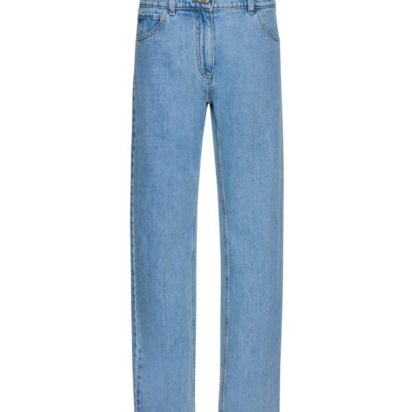Magda Butrym Straight-leg denim pants in sky blue