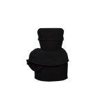 Magda Butrym Strapless mini dress with sculptural peplum in black