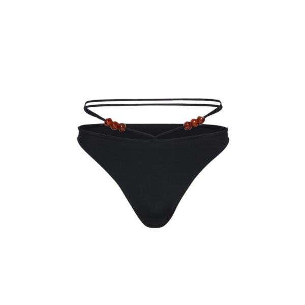 Magda Butrym Strappy swim briefs with beads in black
