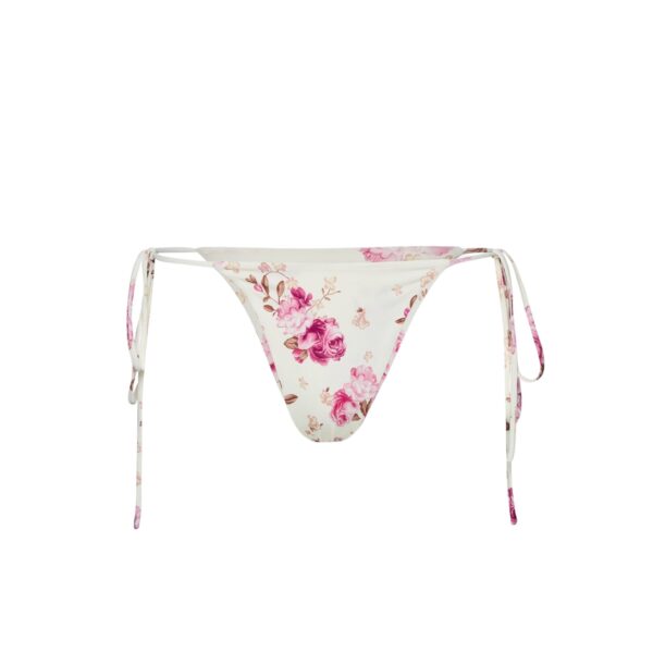 Magda Butrym String tie swim bottom in cream floral print