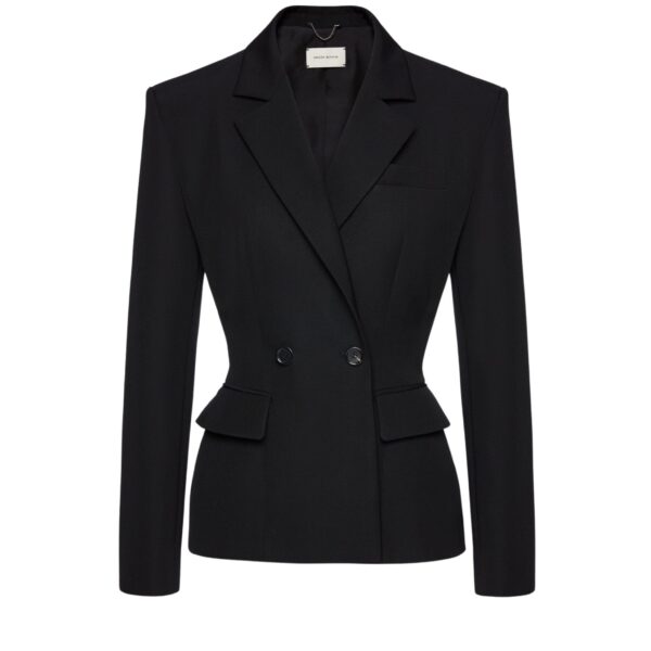 Magda Butrym Tailored wool double breasted blazer in black