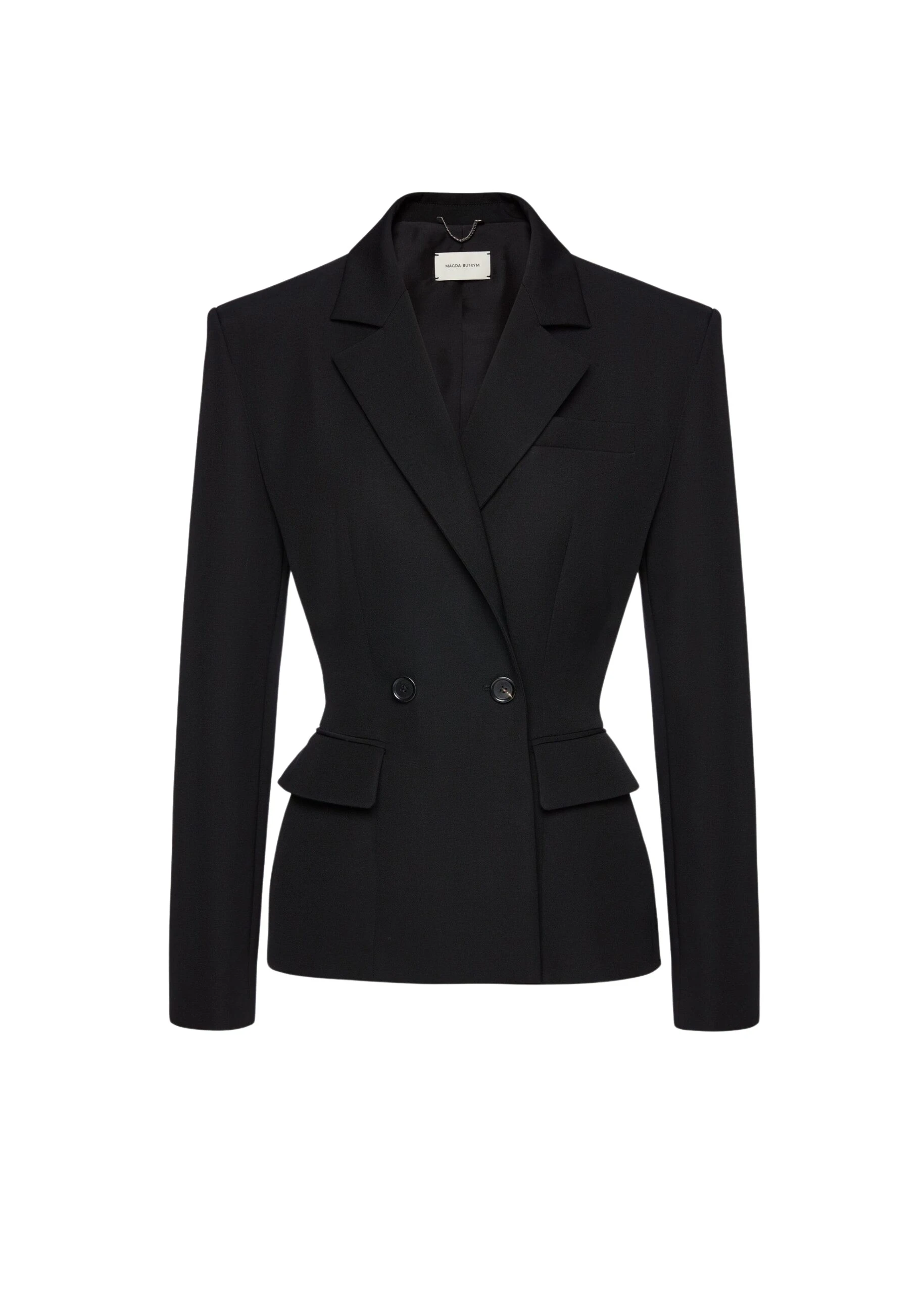 Magda Butrym Tailored wool double breasted blazer in black