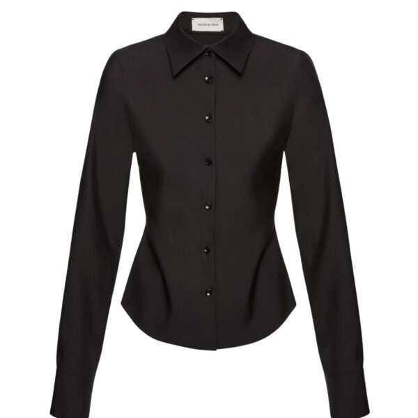 Magda Butrym Tailored wool shirt in black