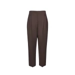 Magda Butrym Tapered linen trousers in brown