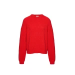 Magda Butrym Textured cotton sweater in red