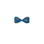 Magda Butrym Twisted bandeau swim top in blue floral print