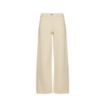 Magda Butrym Wide-leg denim trousers in beige