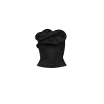 Magda Butrym Wool and silk corset with sculptural neckline in black