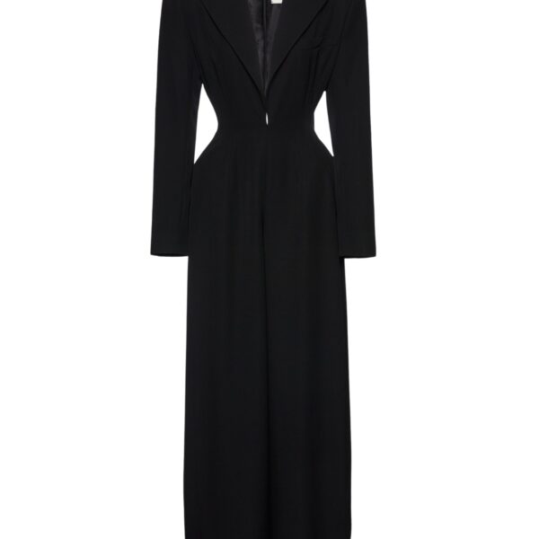 Magda Butrym Wool tuxedo jumpsuit in black