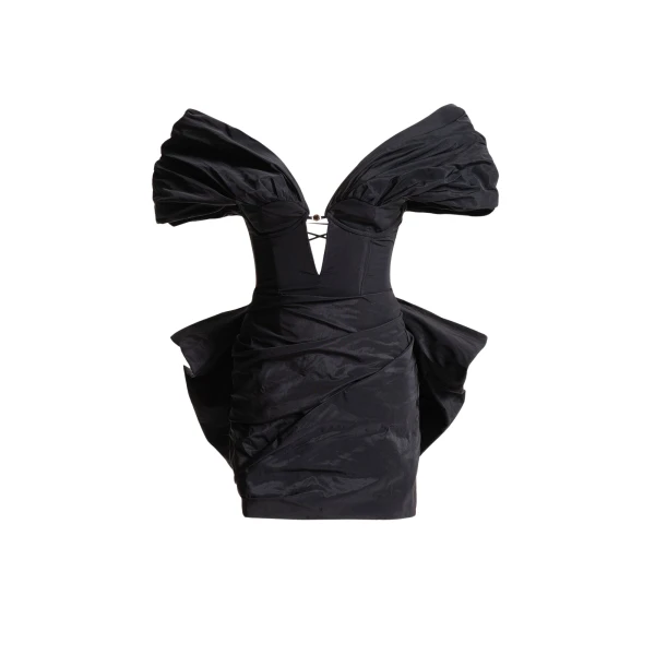 Maria Lucia Hohan Abril Mini Dress in Black
