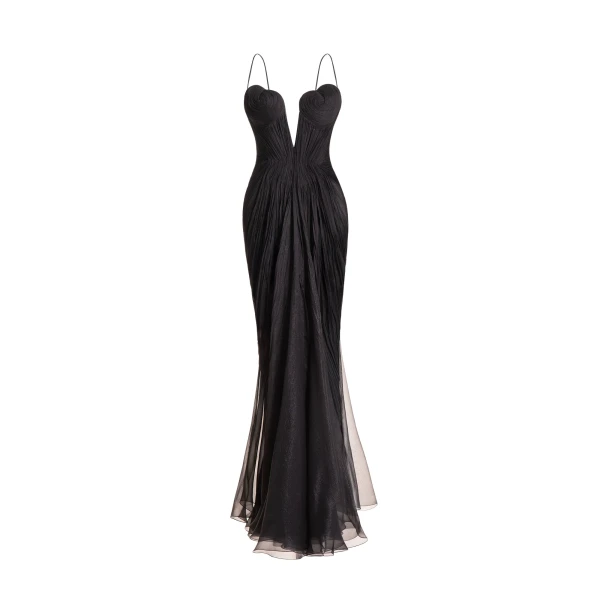 Maria Lucia Hohan Cecilia Gown in Mascara