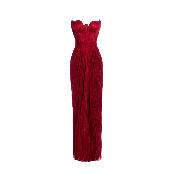 Maria Lucia Hohan Jasleen Gown in Salsa, view 2