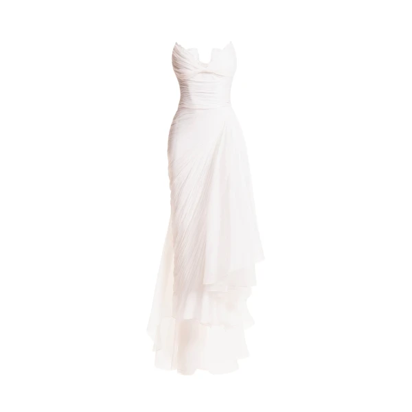 Maria Lucia Hohan Jolie Gown in Pearl White