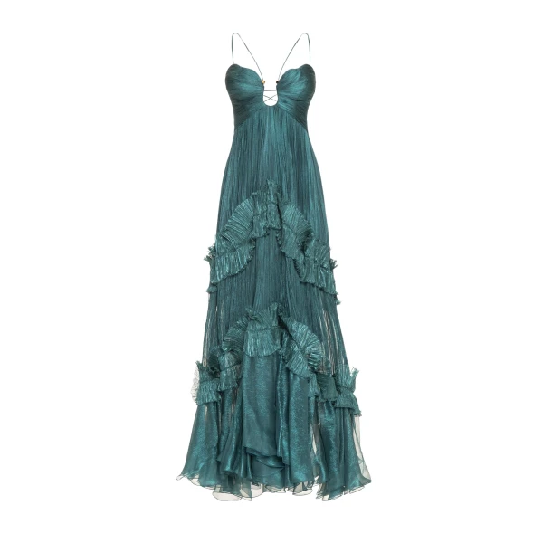 Maria Lucia Hohan Roxene Gown in Teal