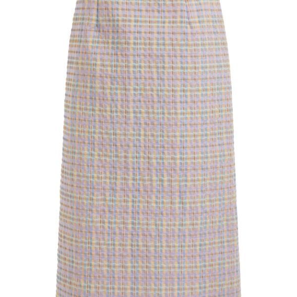 Betsy Pastel Plaid Midi Skirt