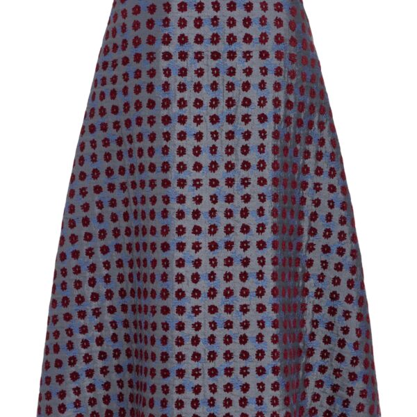 Markarian Frances Teal Tapestry Midi Skirt