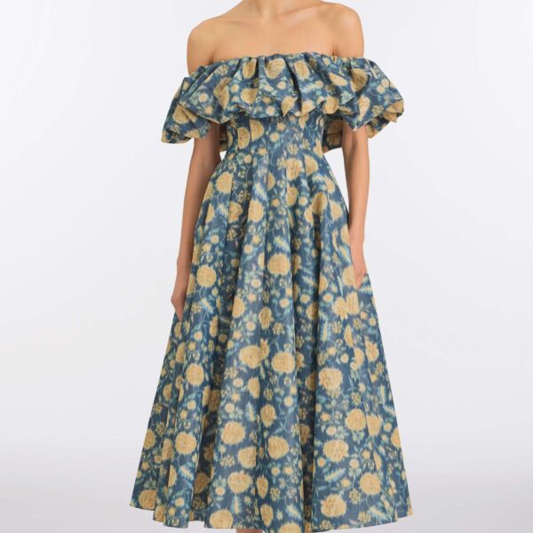 Markarian Dusk Marigold Ikat Dress