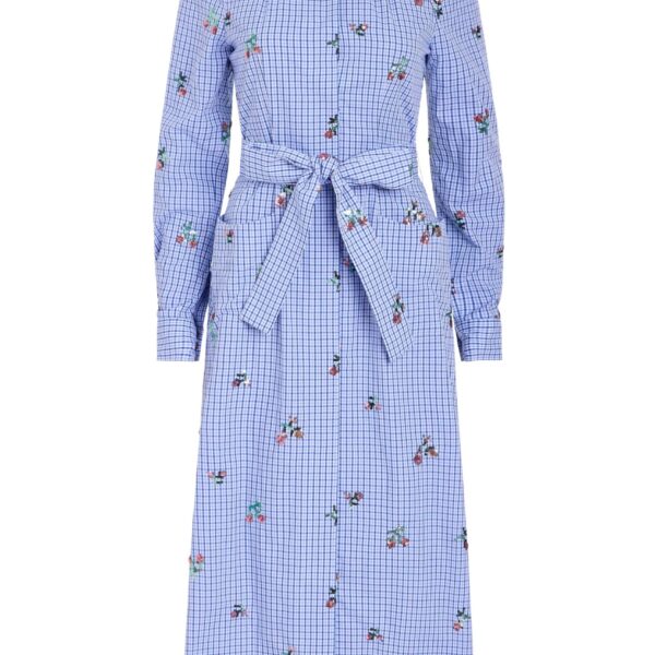 Markarian Gazania Sequin Embroidery Shirt Dress