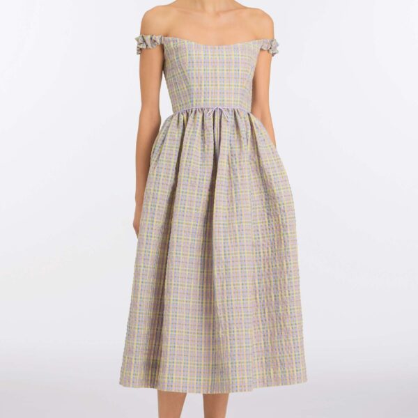 Markarian Pastel Plaid Dress