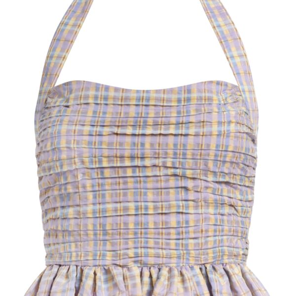 Kit Pastel Plaid Halter Top