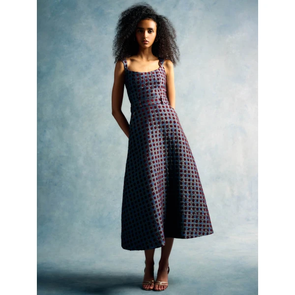 Markarian Maisie Teal Tapestry Top, view 5