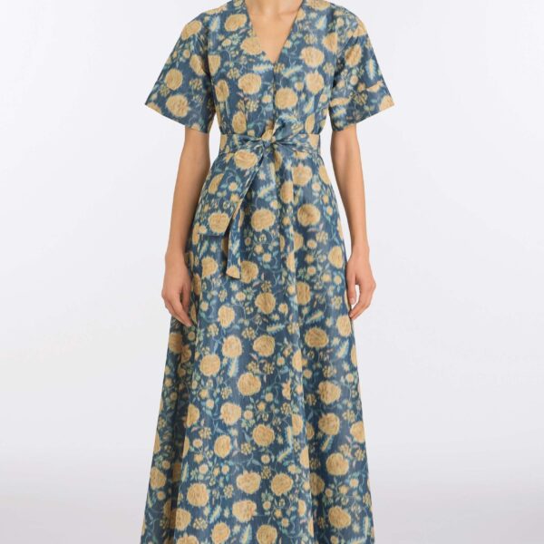 Markarian Dusk Marigold Ikat Dress