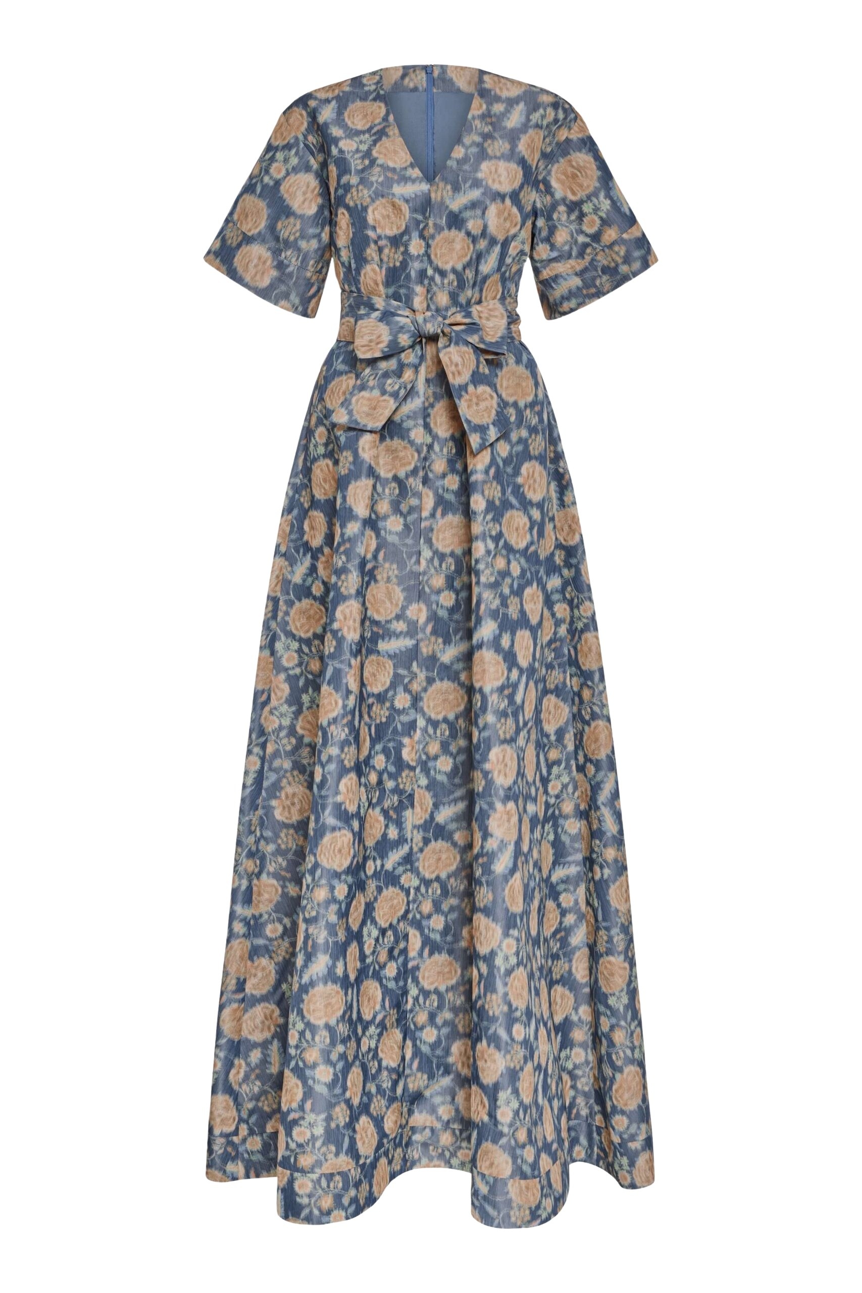 Markarian Margaretta Dusk Marigold Ikat Gown