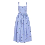 Markarian Nara Sequin Embroidery Midi Dress