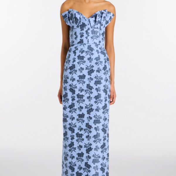 Markarian Navy Bouquet Dress