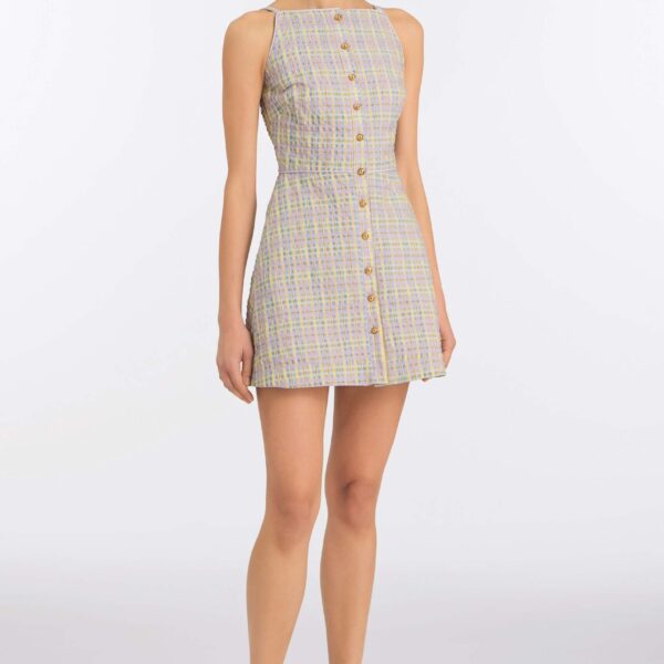 Markarian Pastel Plaid Dress