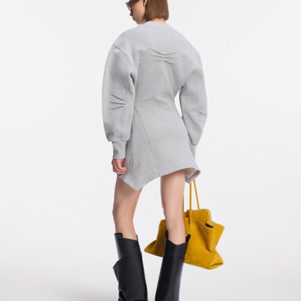Attico melange grey dress