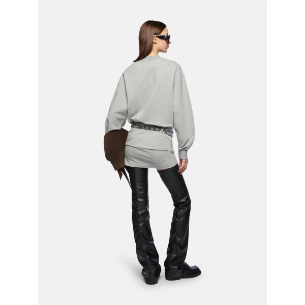 Attico melange grey dress