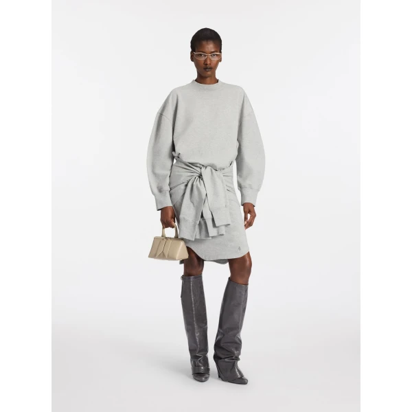 The Attico Melange grey sweatshirt Knit, view 2