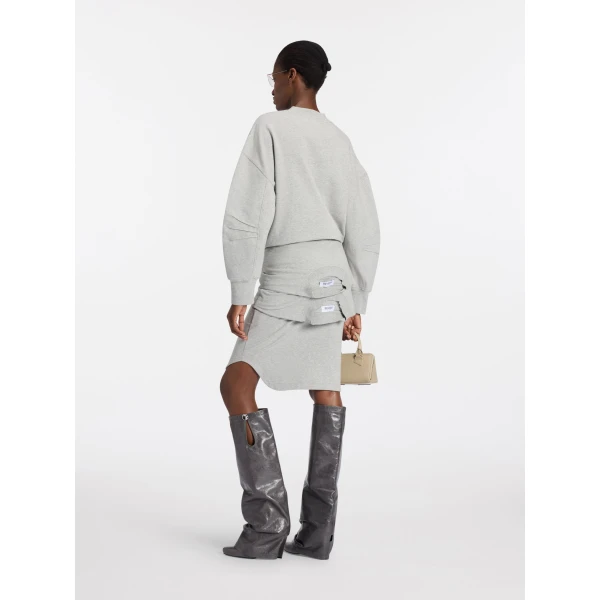 The Attico Melange grey sweatshirt Knit, view 3