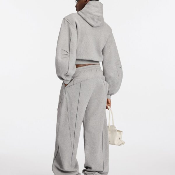Attico melange grey knitwear