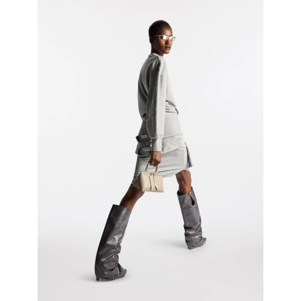 The Attico Melange grey sweatshirt Knit, view 4
