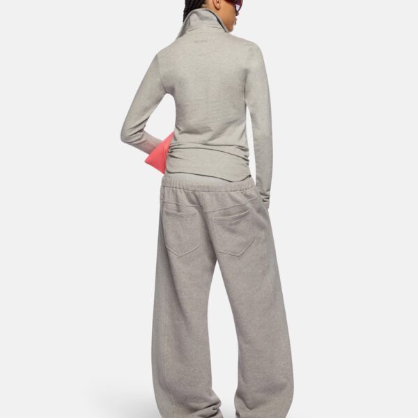 Attico melange grey top