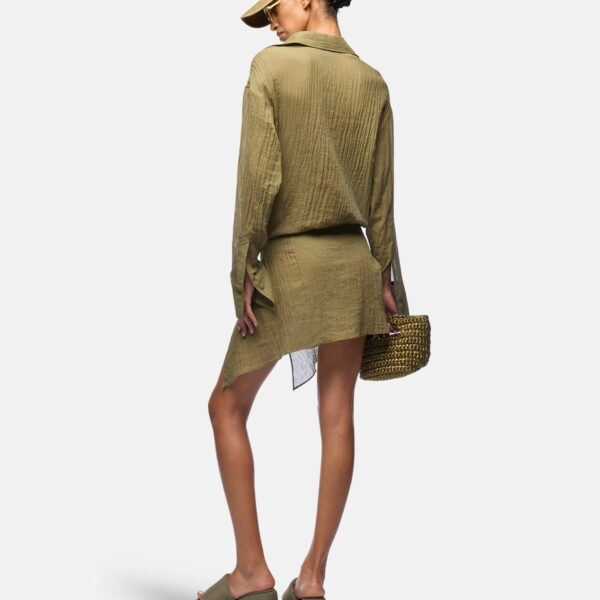 Attico military green dress