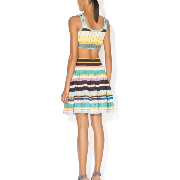 Alaïa Multicolor Crinoline Bralette - ALAÏA Knitwear - Laser Cut Luxury - Shop at Coveti