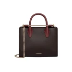 Multicolour-Mini-Tote-in-Espresso-Oxblood-and-Black12323_nobg Strathberry Mini Tote bag