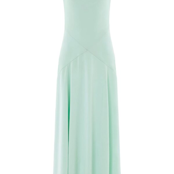 Needle & Thread Evangeline Satin Cowl Neck Gown in Sea Mist - Dresses - British Luxury Evening Wear at Coveti