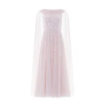 Needle & Thread Moonlight Sequin Ankle Gown in Shell - Dresses - British Luxury Evening Wear at Coveti
