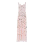 Needle & Thread Rose Bloom Georgette Gown in Shell - Dresses - British Luxury Evening Wear at Coveti