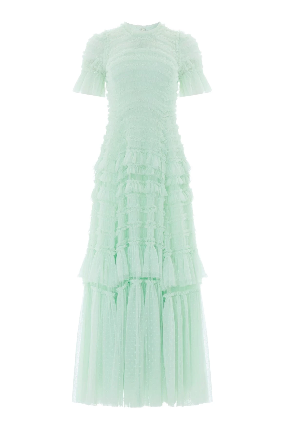 Needle-Thread-Valentine-Ruffle-Gown-in-Soft-Mint-Coveti66527_nobg Needle & Thread Valentine Ruffle Gown in Soft Mint - Dresses - British Luxury Evening Wear at Coveti