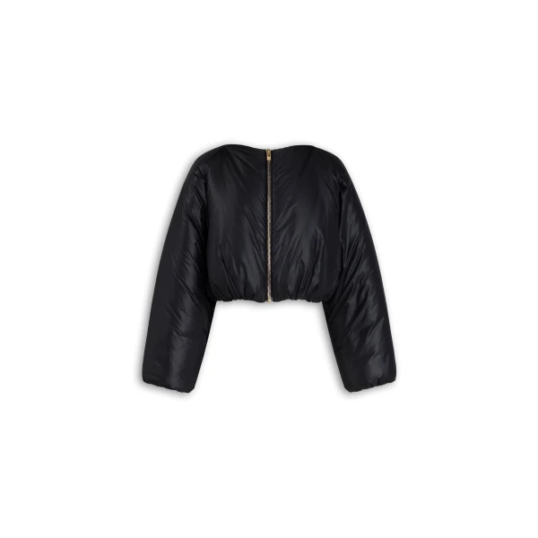 Alaia Nylon Pleated Bomber Jacket