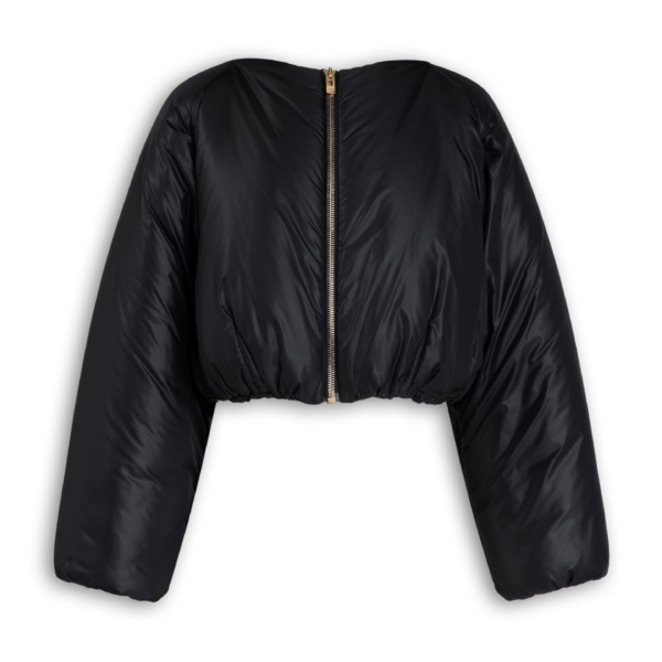 Alaïa Nylon Pleated Bomber - ALAÏA Jackets - Laser Cut Luxury - Shop at Coveti