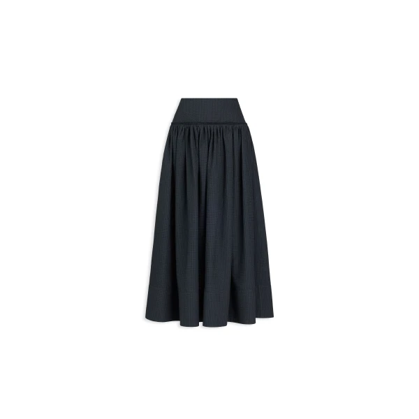 Alaia Openwork Cotton A Line Skirt