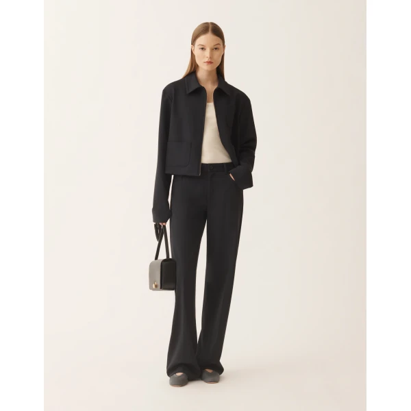 Fabiana Filippi Pants in Midnight Blue Milano Jersey, view 2