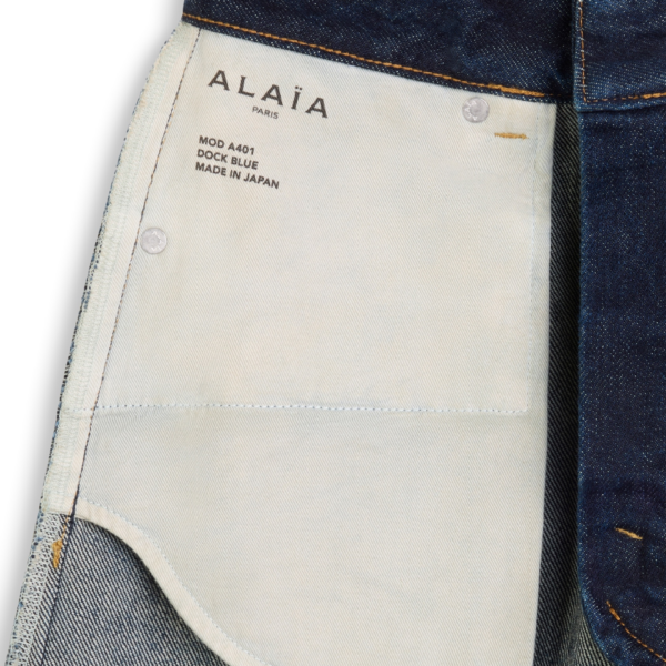 Alaïa Palazzo Denim Jeans - ALAÏA Pants - Laser Cut Luxury - Shop at Coveti